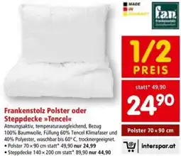 Interspar Frankenstolz Polster oder Steppdecke >>Tencel Angebot