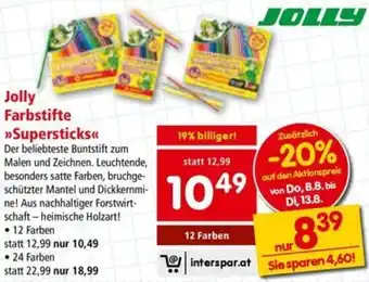 Interspar Jolly Farbstifte >>Supersticks Angebot