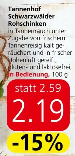 Spar Schwarzwälder Rohschinken Angebot