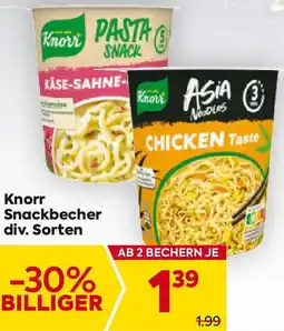 Billa Knorr Snackbecher Angebot