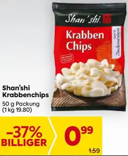 Billa Shan'shi Krabbenchips 50g Angebot