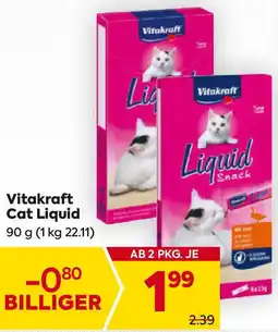 Billa Vitakraft Cat Liquid 90g Angebot