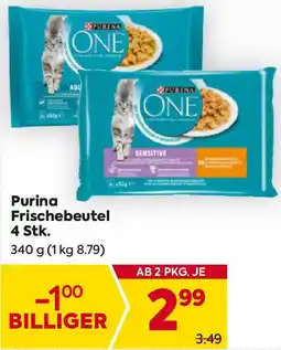 Billa Purina Frischebeutel 4 Stk. 340g Angebot