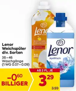 Billa Lenor Weichspüler Angebot