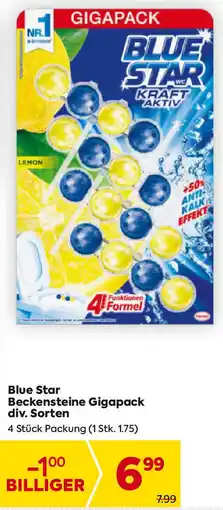 Billa Blue Star Beckensteine Gigapack Angebot
