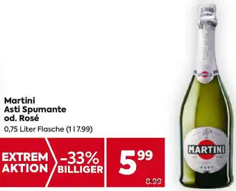 Billa Martini Asti Spumante od. Rosé 0.75 Liter Angebot