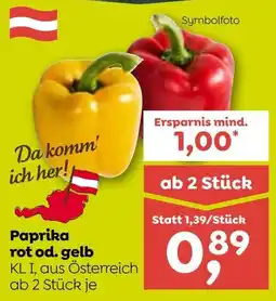 ADEG Paprika rot od. gelb Angebot