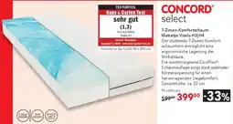 Matratzen Concord 7-Zonen-Komfortschaum- Matratze Vitalis H3|H4 Angebot