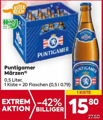 Billa Puntigamer Märzen 0.5 Liter Angebot