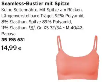 Tchibo Eduscho Seamless-Bustier mit Spitze Angebot