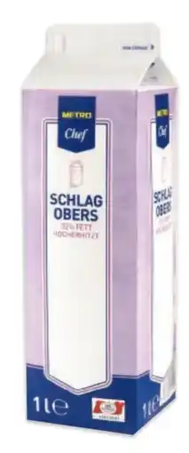 Metro Schlagobers Angebot
