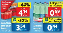 Lidl Cola, Cola Zero oder Fanta 6x0.33 Liter Angebot