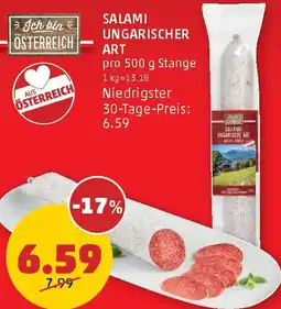 PENNY SALAMI UNGARISCHER ART 500g Angebot