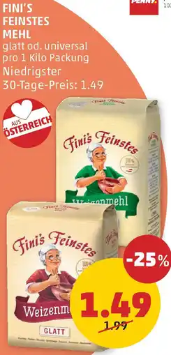 PENNY FINI'S FEINSTES MEHL 1 Kilo Angebot