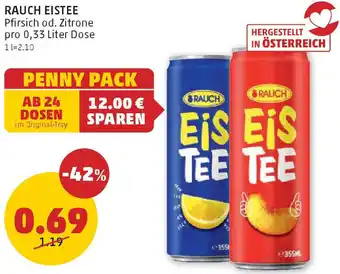 PENNY RAUCH EISTEE 0.33 Liter Angebot