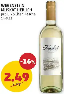 PENNY WEGENSTEIN MUSKAT LIEBLICH 0.75 Liter Angebot