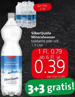 Spar SilberQuelle Mineralwasser 1.5 Liter Angebot