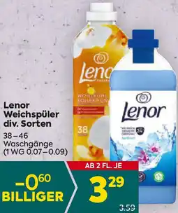 Billa Lenor Weichspüler Angebot
