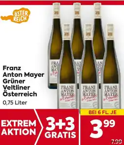 Billa Franz Anton Mayer Grüner Veltliner Österreich 0.75 Liter Angebot