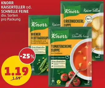 PENNY KNORR KAISERTELLER od. SCHNELLE FEINE Angebot