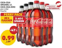PENNY COCA-COLA ORIGINAL od. COCA-COLA ZERO 1 Liter Angebot