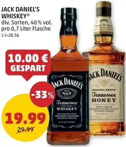 PENNY JACK DANIEL'S WHISKEY 0.7 Liter Angebot
