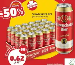 PENNY SCHWECHATER BIER 0.5 Liter Angebot