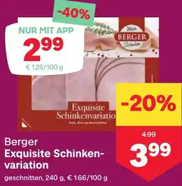 MPreis Berger Exquisite Schinken- variation 240g Angebot