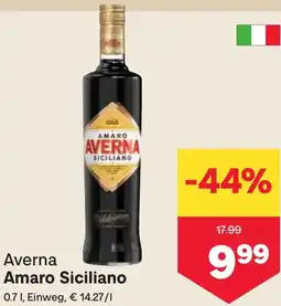 MPreis Averna Amaro Siciliano 0.7L Angebot