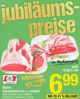 Maximarkt Schweinskarree oder Schopf Angebot