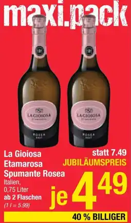 Maximarkt La Gioiosa Etamarosa Spumante Rosea 0.75 Liter Angebot