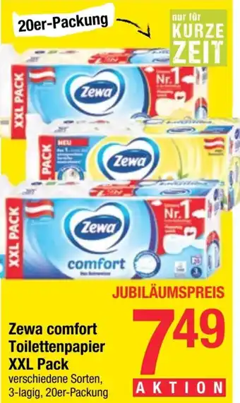 Maximarkt Zewa comfort Toilettenpapier XXL Pack Angebot