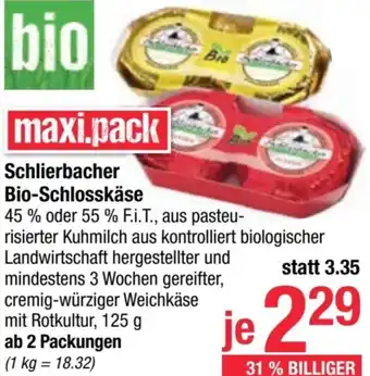 Maximarkt Schlierbacher Bio-Schlosskäse Angebot