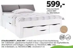 Mömax STAURAUMBETT „,MAXI MM Angebot