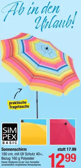 Maximarkt Sonnenschirm Angebot