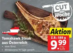 Lidl Tomahawk Steak aus Österreich 588g Angebot