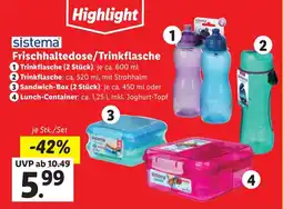 Lidl Frischhaltedose/Trinkflasche Angebot