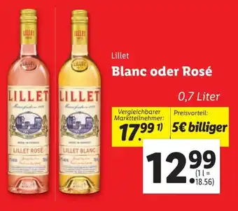 Lidl Blanc oder Rosé Angebot