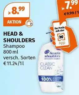 Müller HEAD & SHOULDERS Shampoo 800ml Angebot