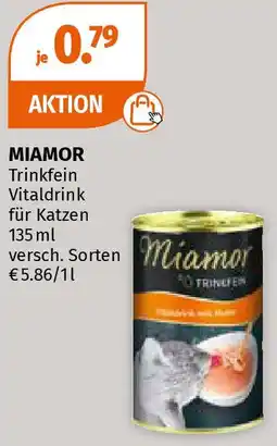 Müller MIAMOR Trinkfein Vitaldrink für Katzen 135ml Angebot