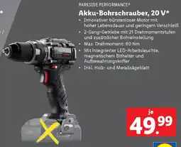 Lidl Akku-Bohrschrauber, 20 V Angebot