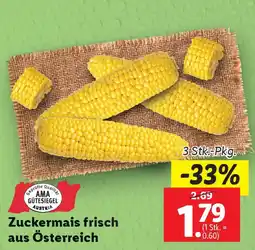 Lidl Zuckermais frisch aus Österreich Angebot