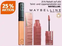 Müller auf alle Teint- und Lippenprodukte von MAYBELLINE Angebot