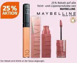 Müller auf alle Teint- und Lippenprodukte von MAYBELLINE Angebot