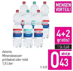 Sutterlüty Astoria Mineralwasser prickelnd oder mild 1,5 Liter Angebot