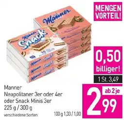 Sutterlüty Manner Neapolitaner 3er oder 4er oder Snack Minis 3er Angebot
