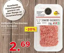 Unimarkt Hofkultur Faschiertes vom Schwein 300g Angebot