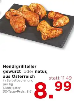 Unimarkt Hendlgrillteller gewürzt oder natur, aus Österreich Angebot