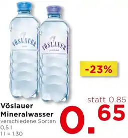 Unimarkt Vöslauer Mineralwasser 0.5L Angebot