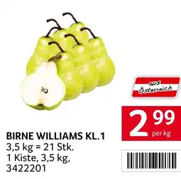 Transgourmet BIRNE WILLIAMS KL.1 Angebot
